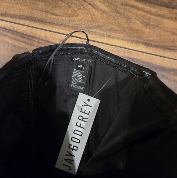 Jay Godfrey Sylvia Elegant Black Strapless Evening Gown - Picture 8 of 8